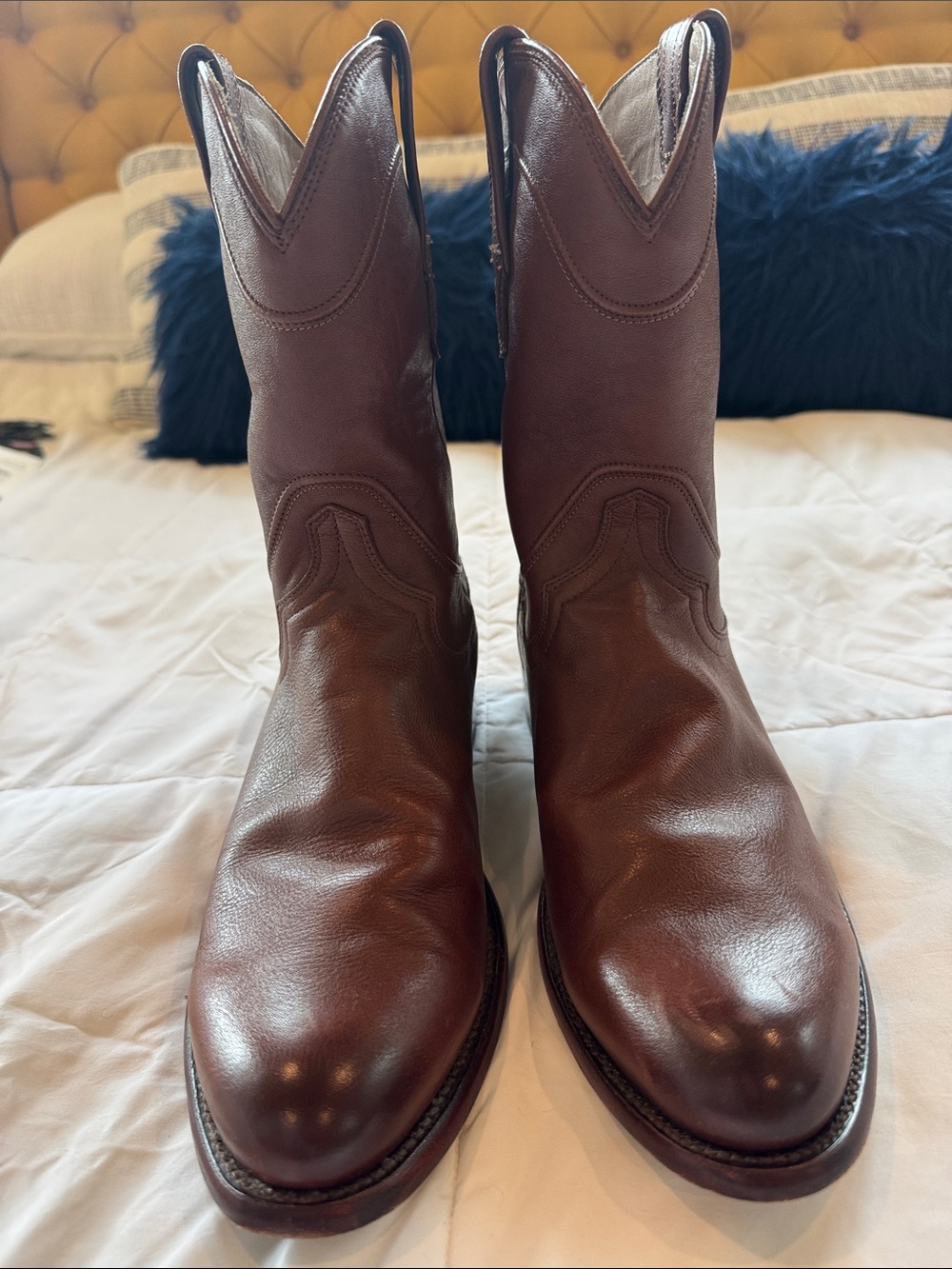 Tecovas Men’s The Earl Cowhide Roper Boot in Color Hickory, 10.5 D (avg width) - Picture 3 of 10